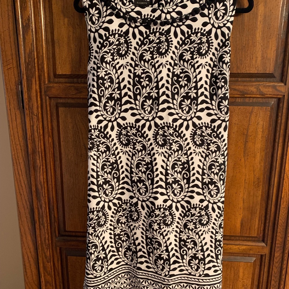 Talbots black/white shift dress size16 - Picture 3 of 4